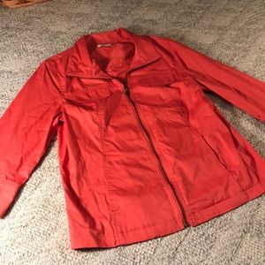 Coldwater Creek orange blazer sz M